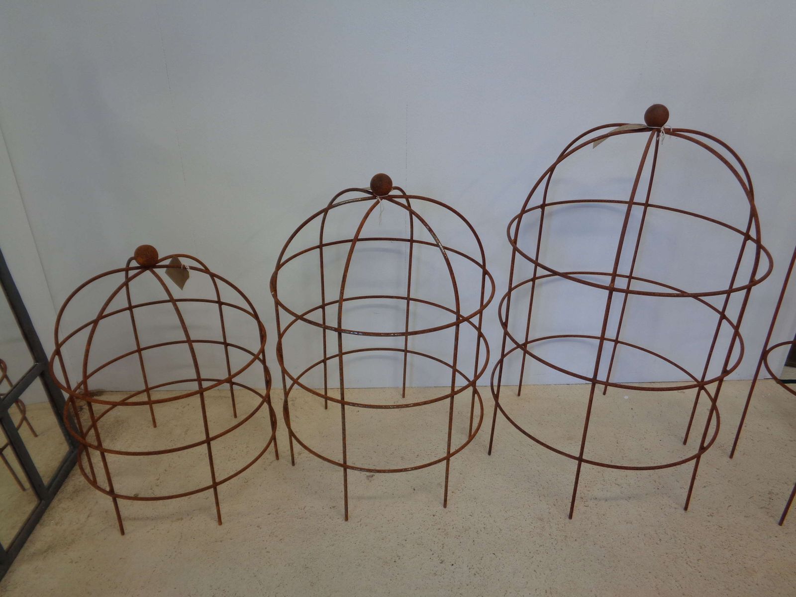 Garden Metal Round Obelisk Plant Support   Large photo furniture