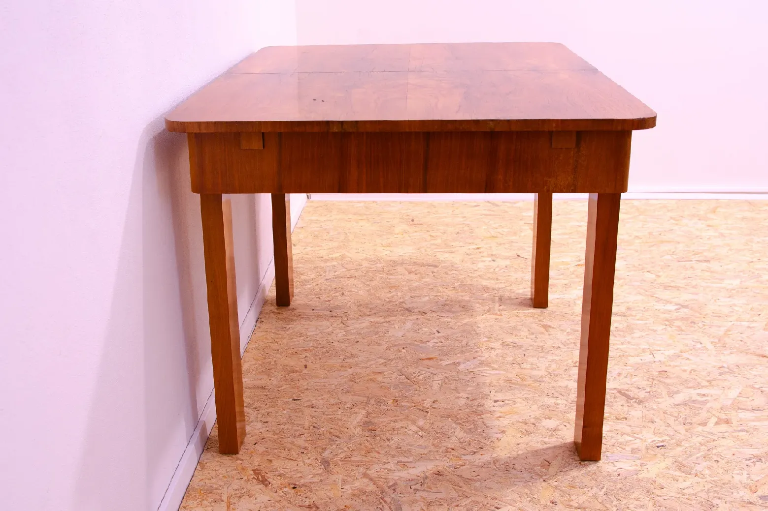 Walnoten Uitschuifbare Eettafel, Jaren 1930, Tsjecho Slowakije photo Meubels