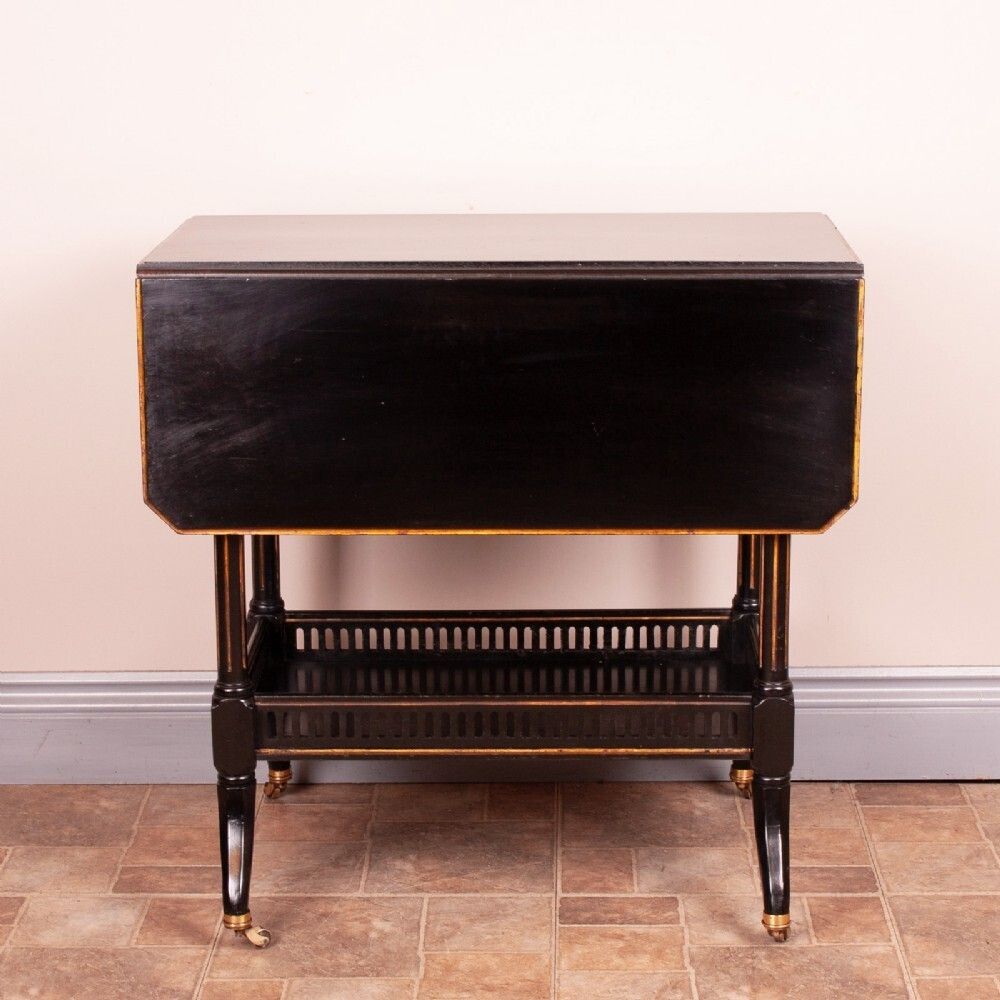 Victorian Aesthetic Movement Ebonised Sutherland Table By Jenks & Woods photo furniture