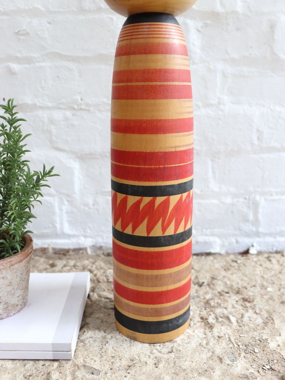 Large Traditional Japanese Kokeshi Doll photo 125.0