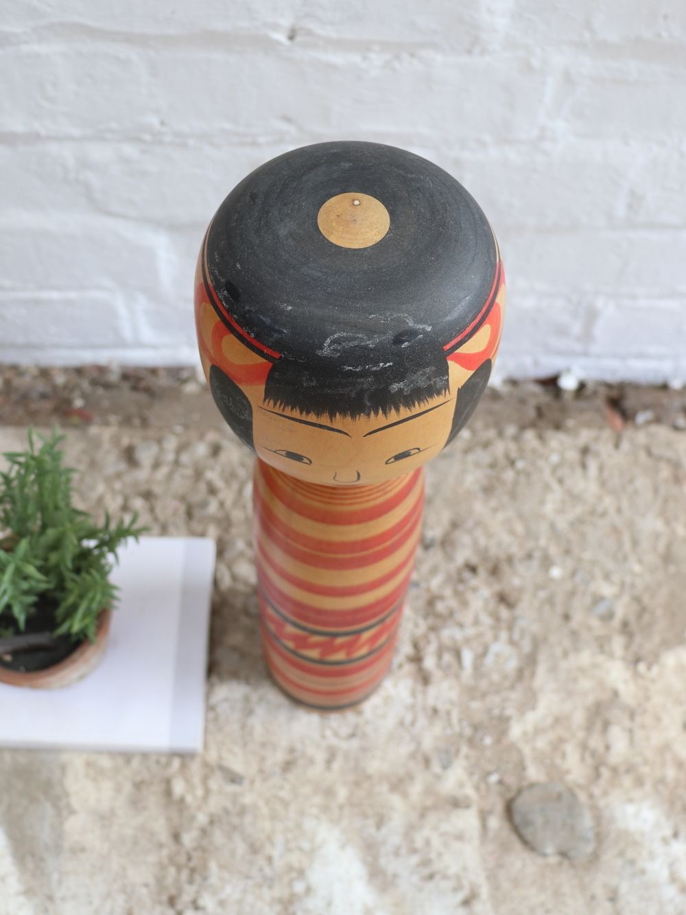 Large Traditional Japanese Kokeshi Doll photo vinterior