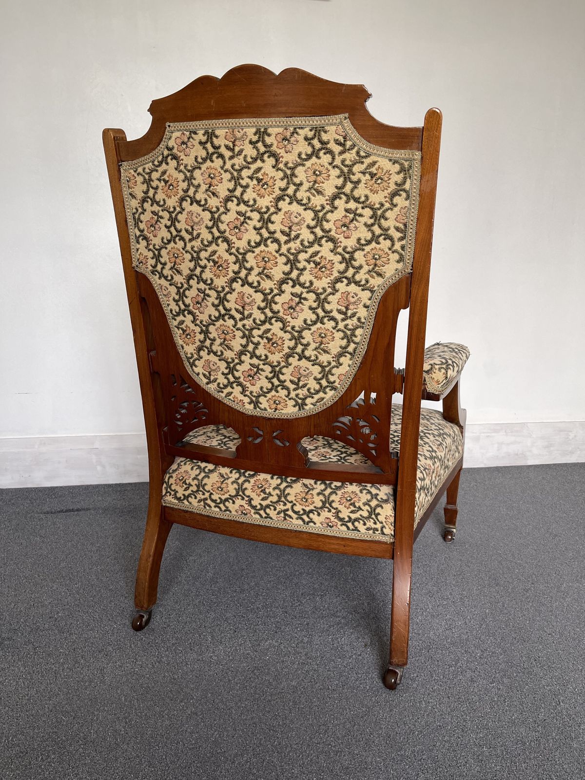 Antique Walnut Frame Nursing Chair photo furniture
