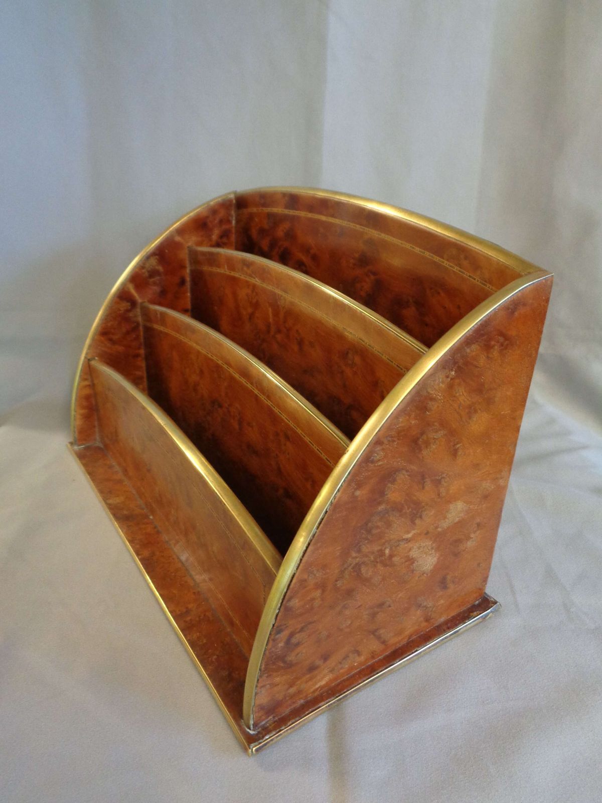 Art Deco Brass Trimmed Desk Tidy photo 75.0