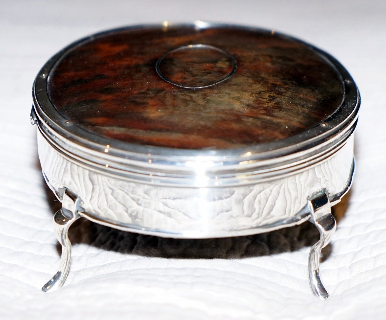 Rare Asprey London Sterling Silver 1917 Jewellery Box Charles & Richard Comyns photo vintage