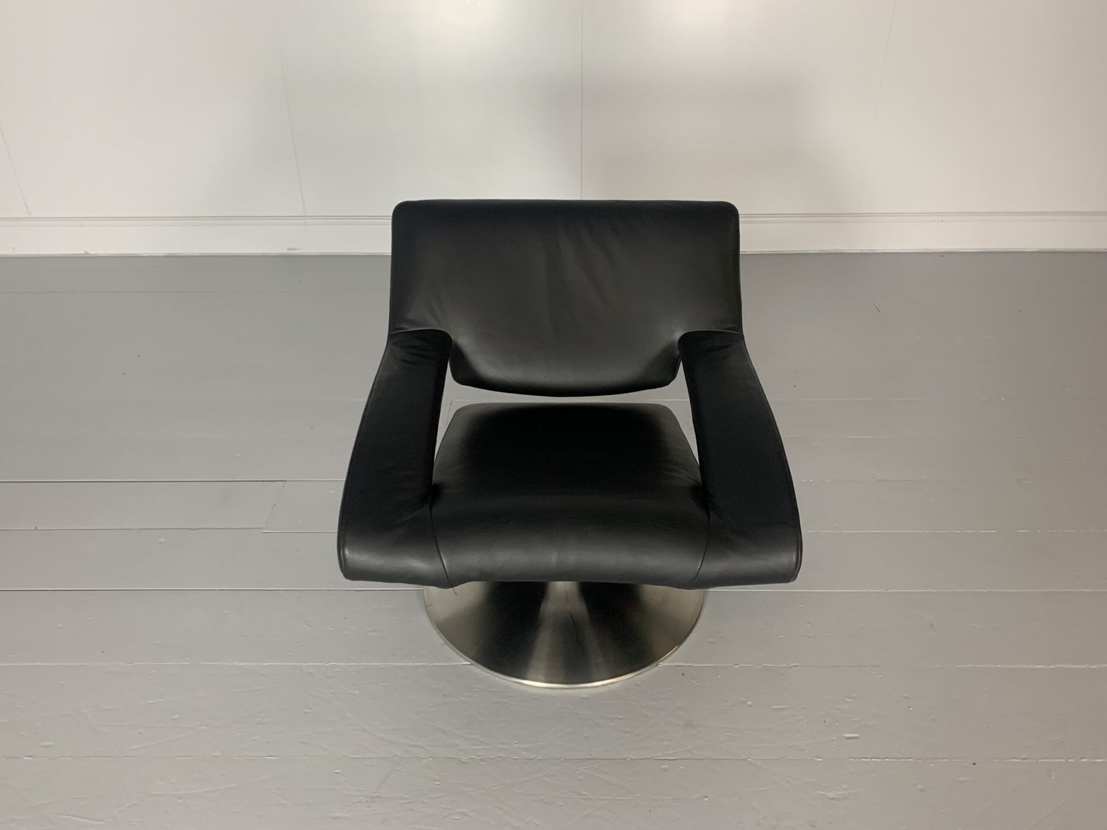 photo vinterior Pair Of De Sede Ds255/01 Armchairs – In Black Leather
