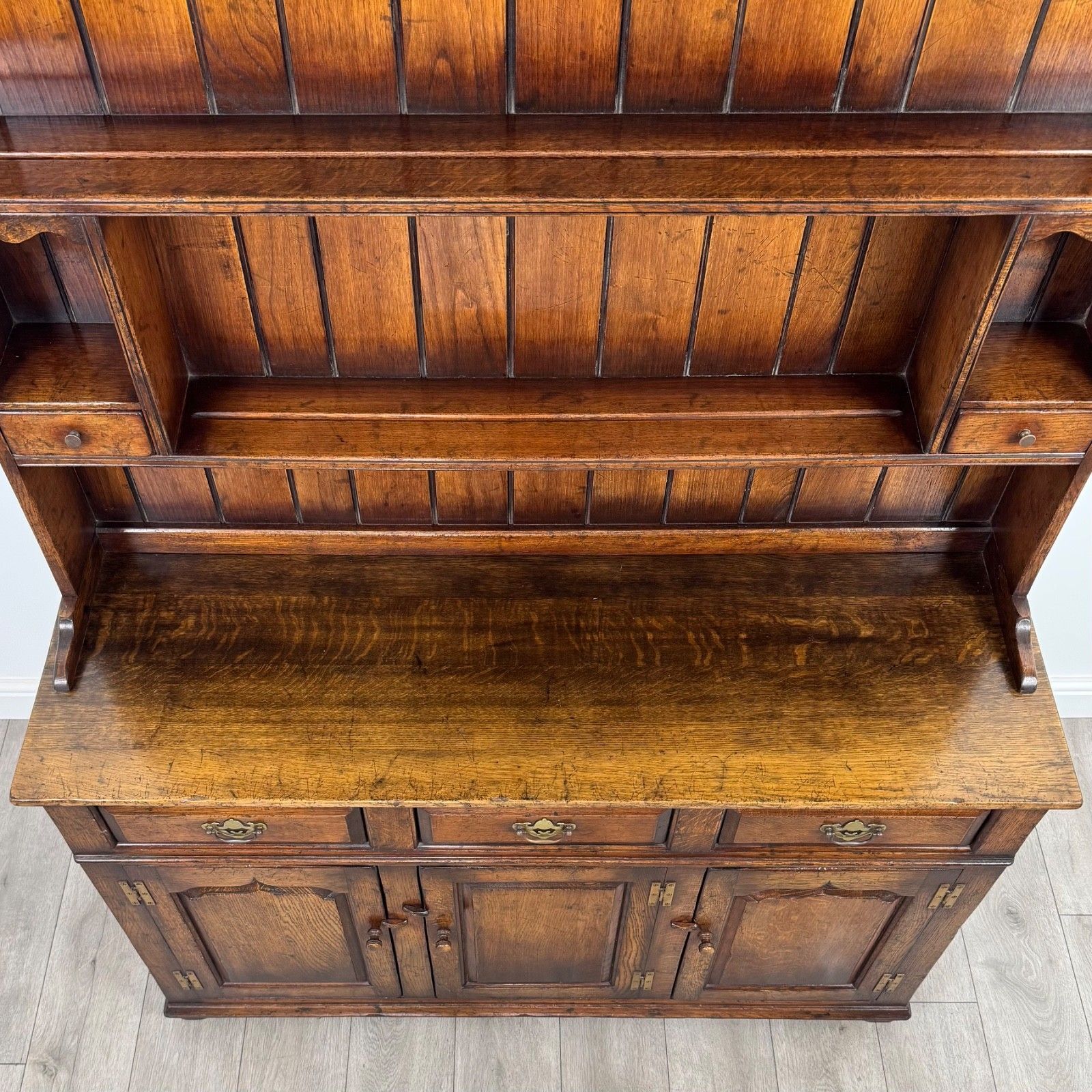 photo for sale Antique 20th Century Traditional Oak Dresser Of Finest Quality