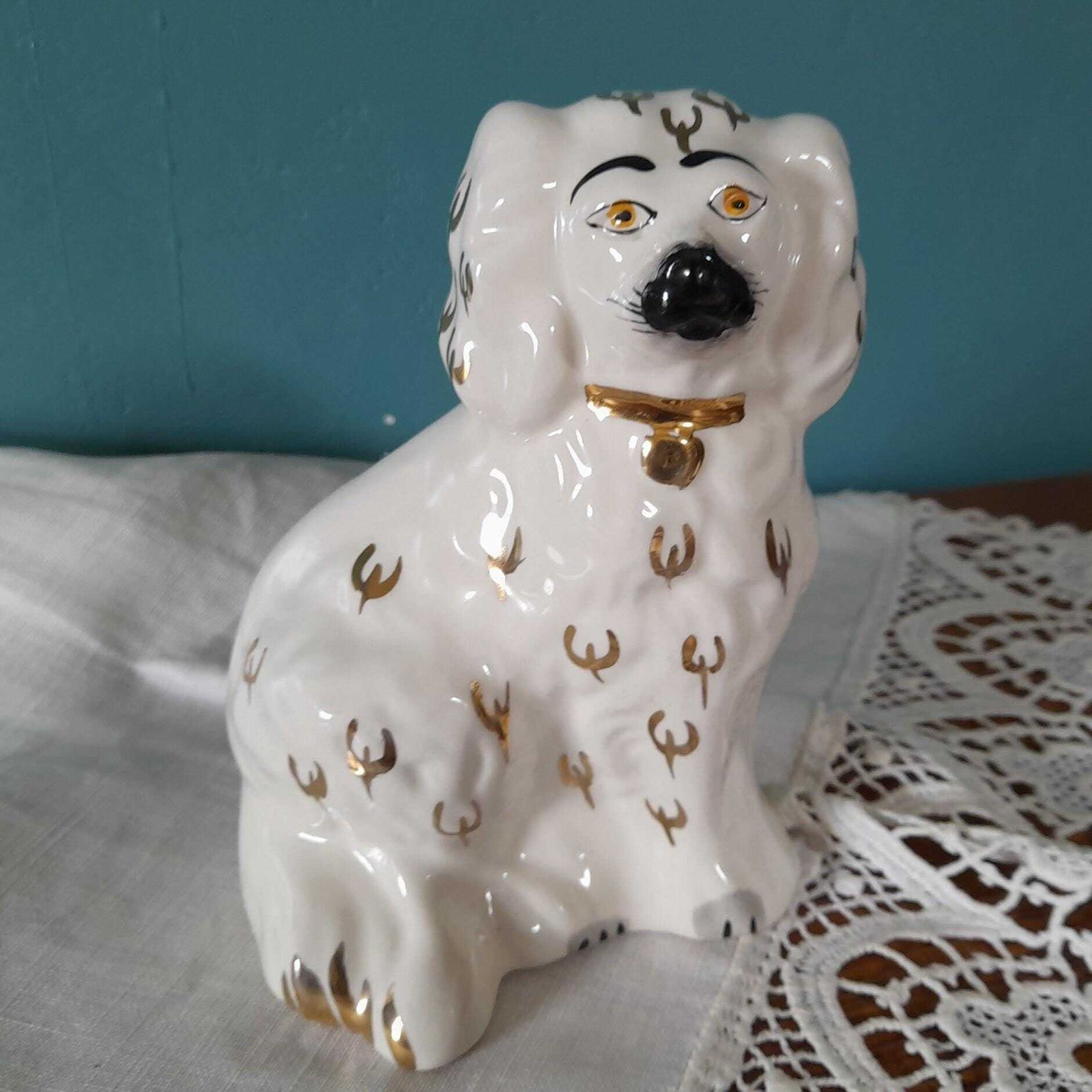 Mid Century Staffordshire 5.5" Beswick Flat Back Spaniel Dogs   1378 6 photo 100.0