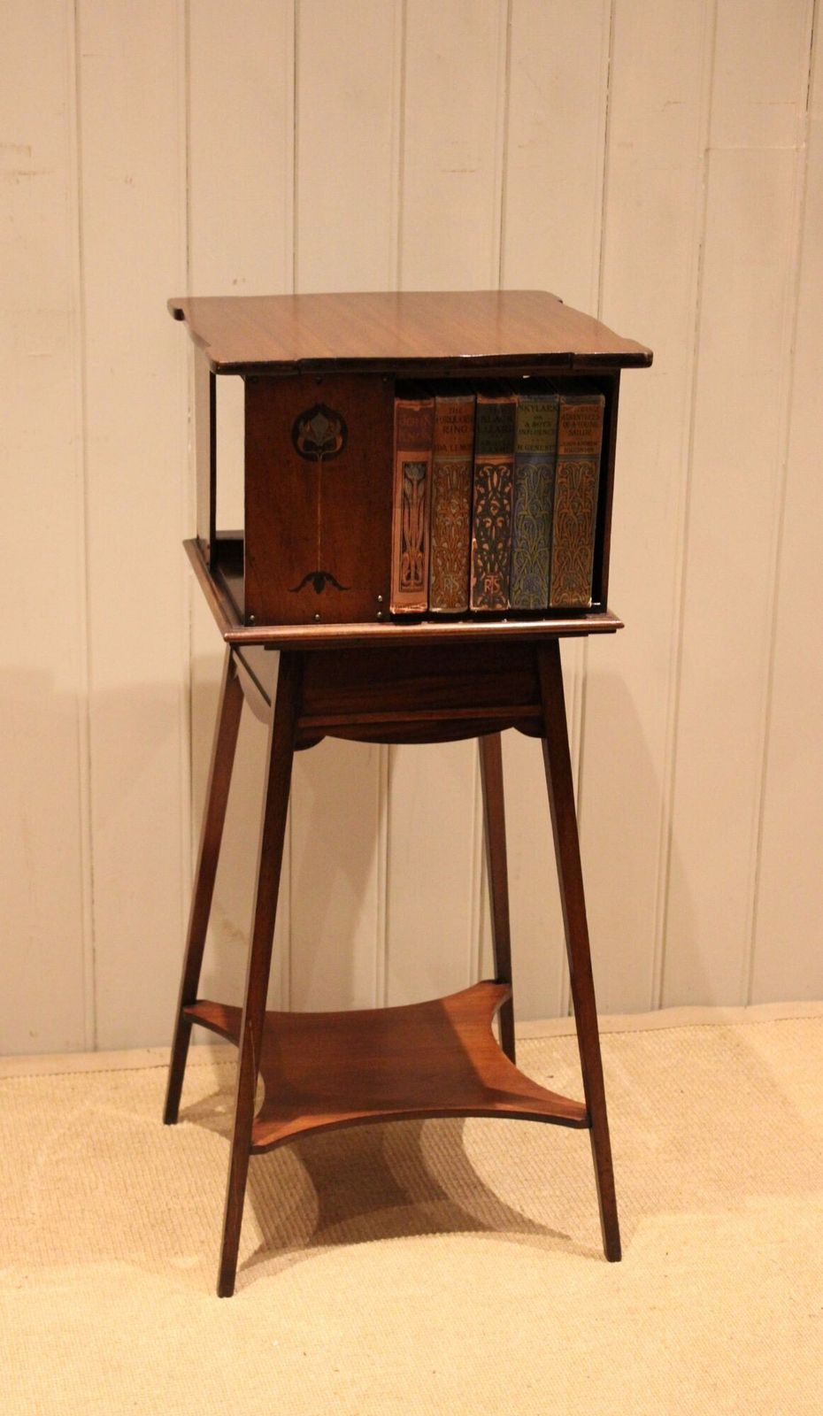 Art Nouveau Mahogany Revolving Bookcase photo 425.0