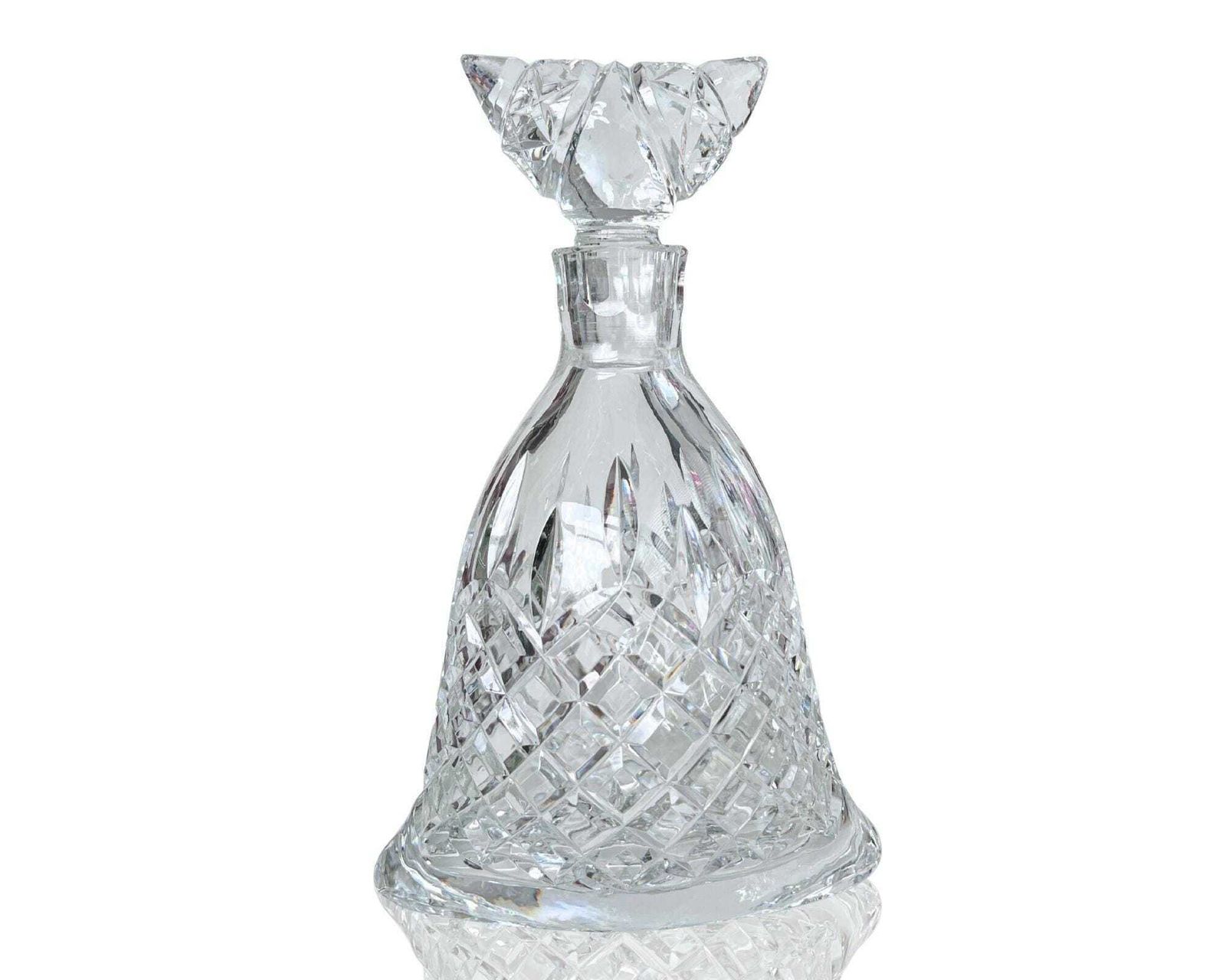 Vintage Kristallen Karaf | Klokvorm | Diamantpatroon