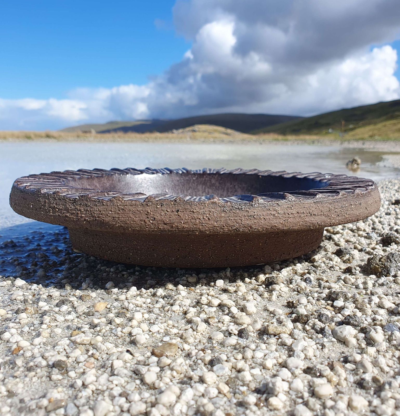 Thomas Hellstrom For Nittsjo Keramik, Sweden. A Decorative Stoneware Dish. 1960s. photo buy