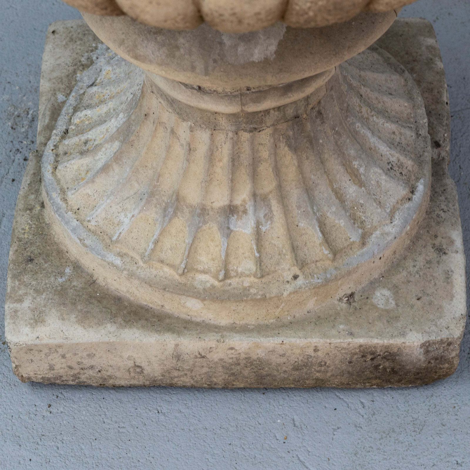 Antique Stoneware Ornate Urn, 1800s photo for sale
