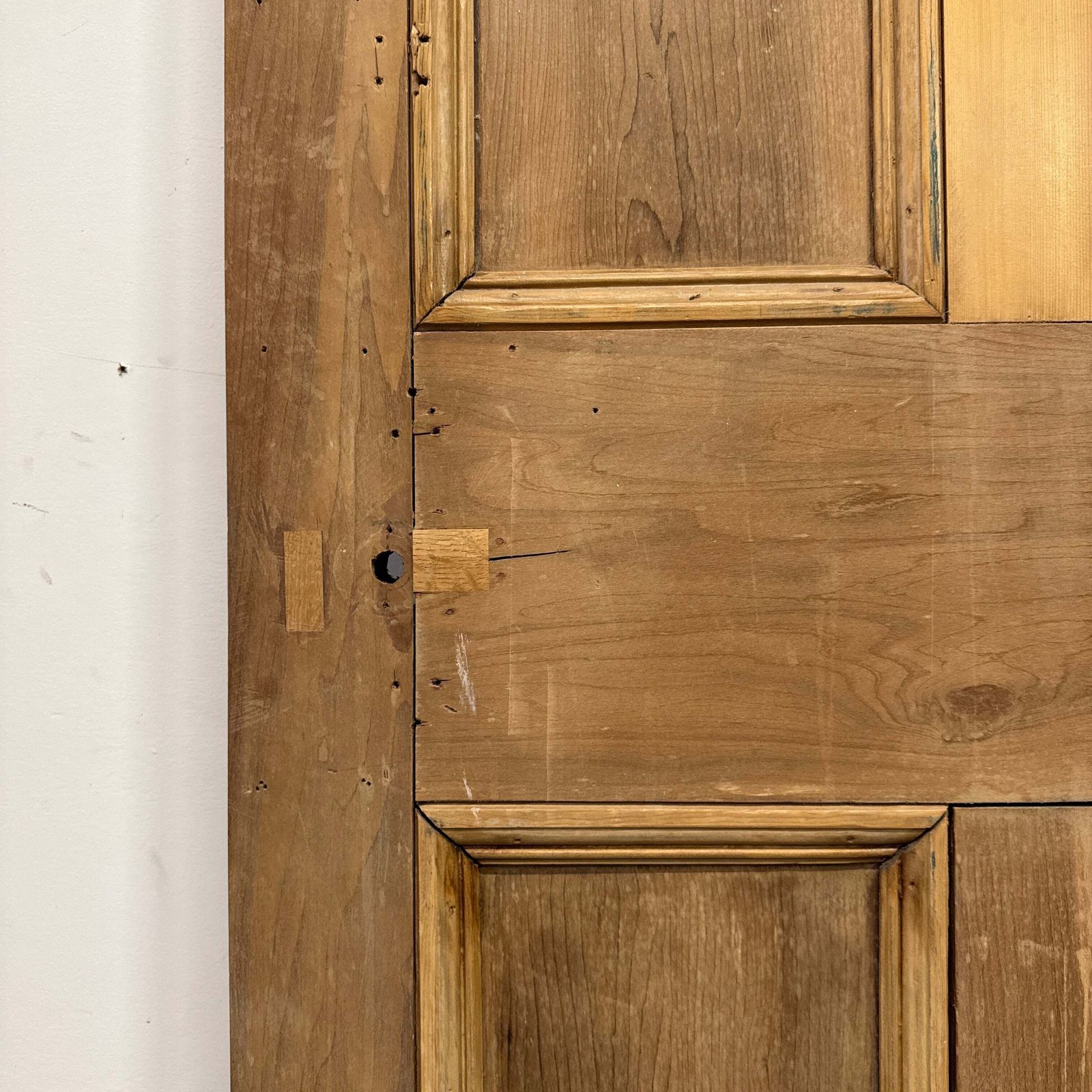Antique 5 Panel Stripped Door 216.5cm X 82cm photo Home Fixtures