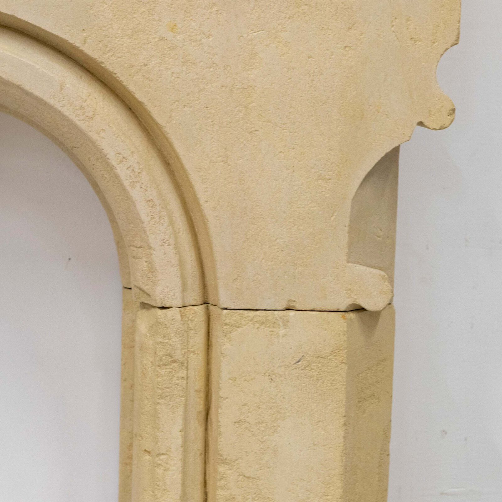 Home Fixtures Antique English Stone Gothic Revival Fireplace photo