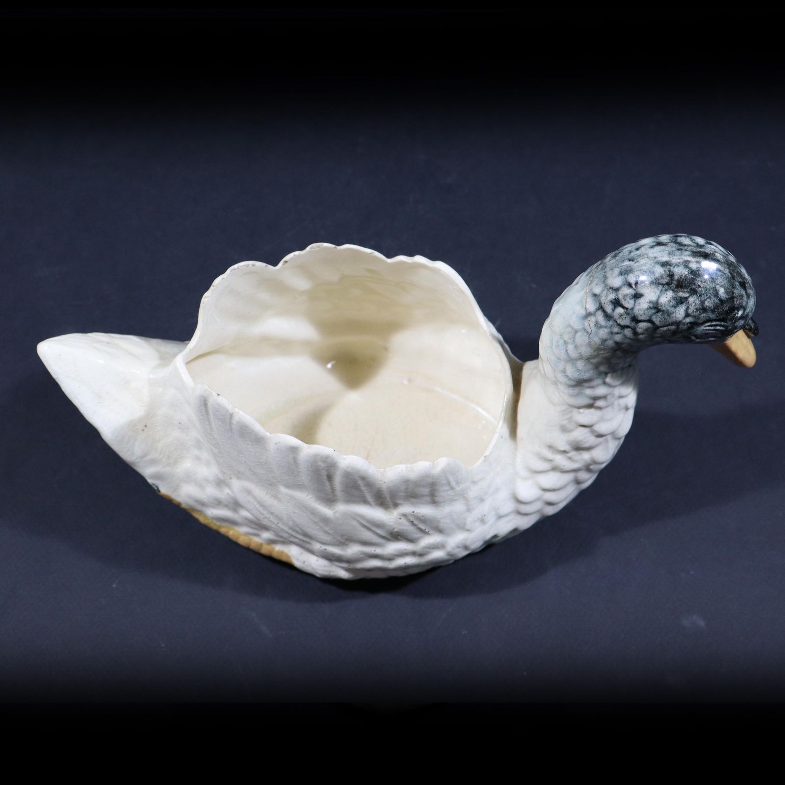 Antique Swan Jardiniere Majolica Flower Plant Pot photo buy