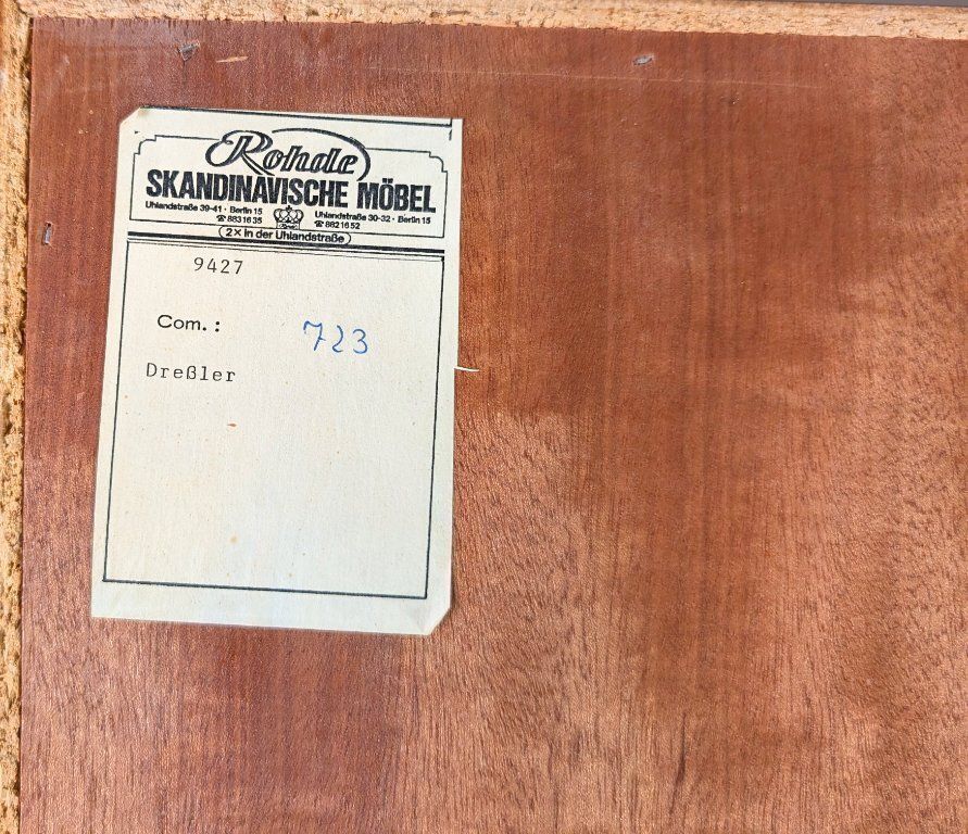 photo furniture Original Midcentury Sideboard Heinrich Riestenpatt Design Teak 1960