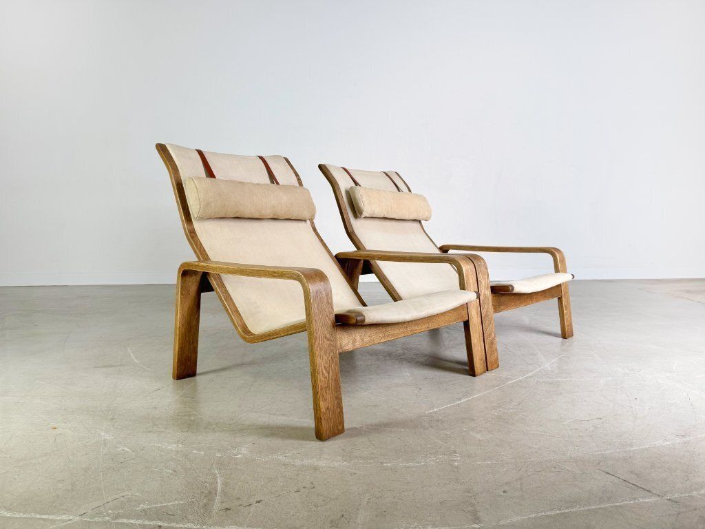 Set Of 2 Pulkka Armchairs Asko Midcentury Ilmari Laippainen Canvas photo 1961.0