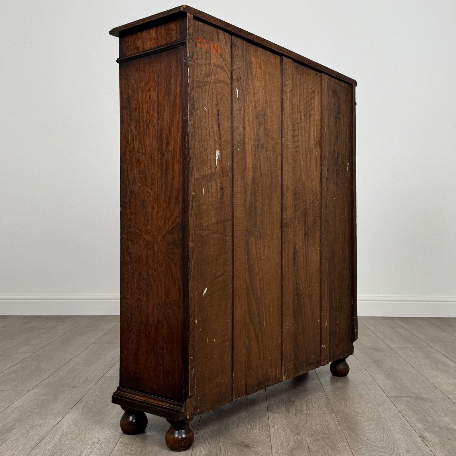 Antique 20th Century Good Quality Display Cabinet In Oak photo vinterior