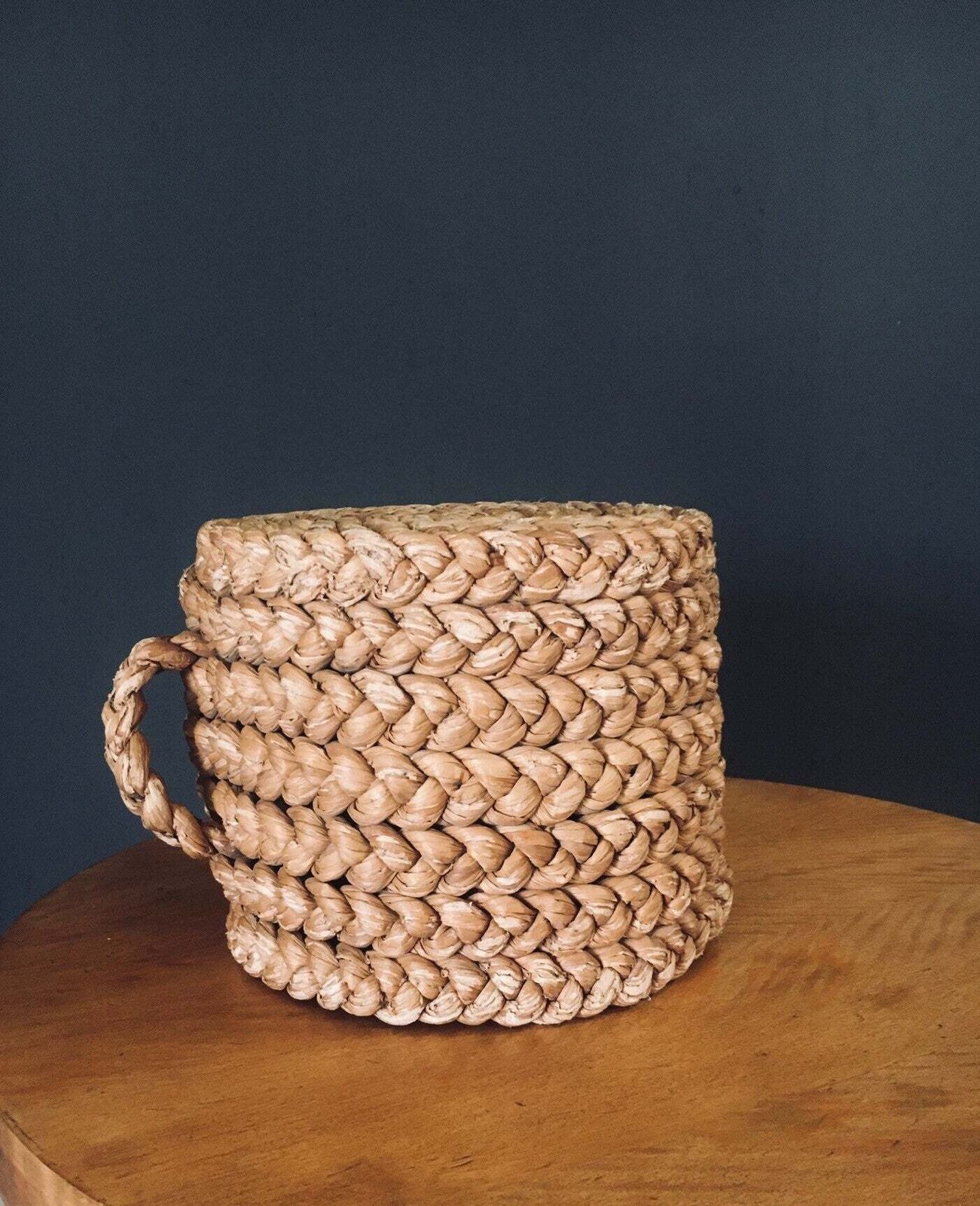 1940's French Mediterranean Design Low Rope Stool By Audoux Minet photo 800.0
