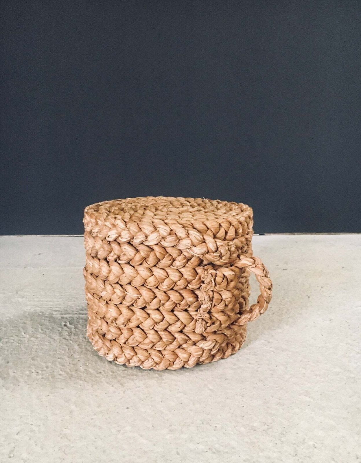 photo for sale 1940's French Mediterranean Design Low Rope Stool By Audoux Minet