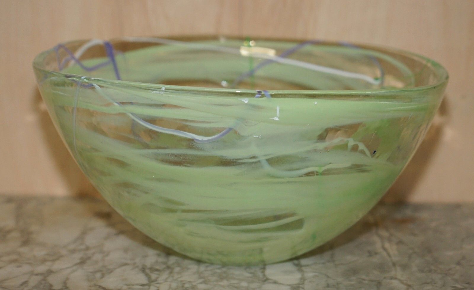 Beautiful Kosta Boda Decorative Custom Made Decorative Glass Bowl By Anna Ehrner photo for sale
