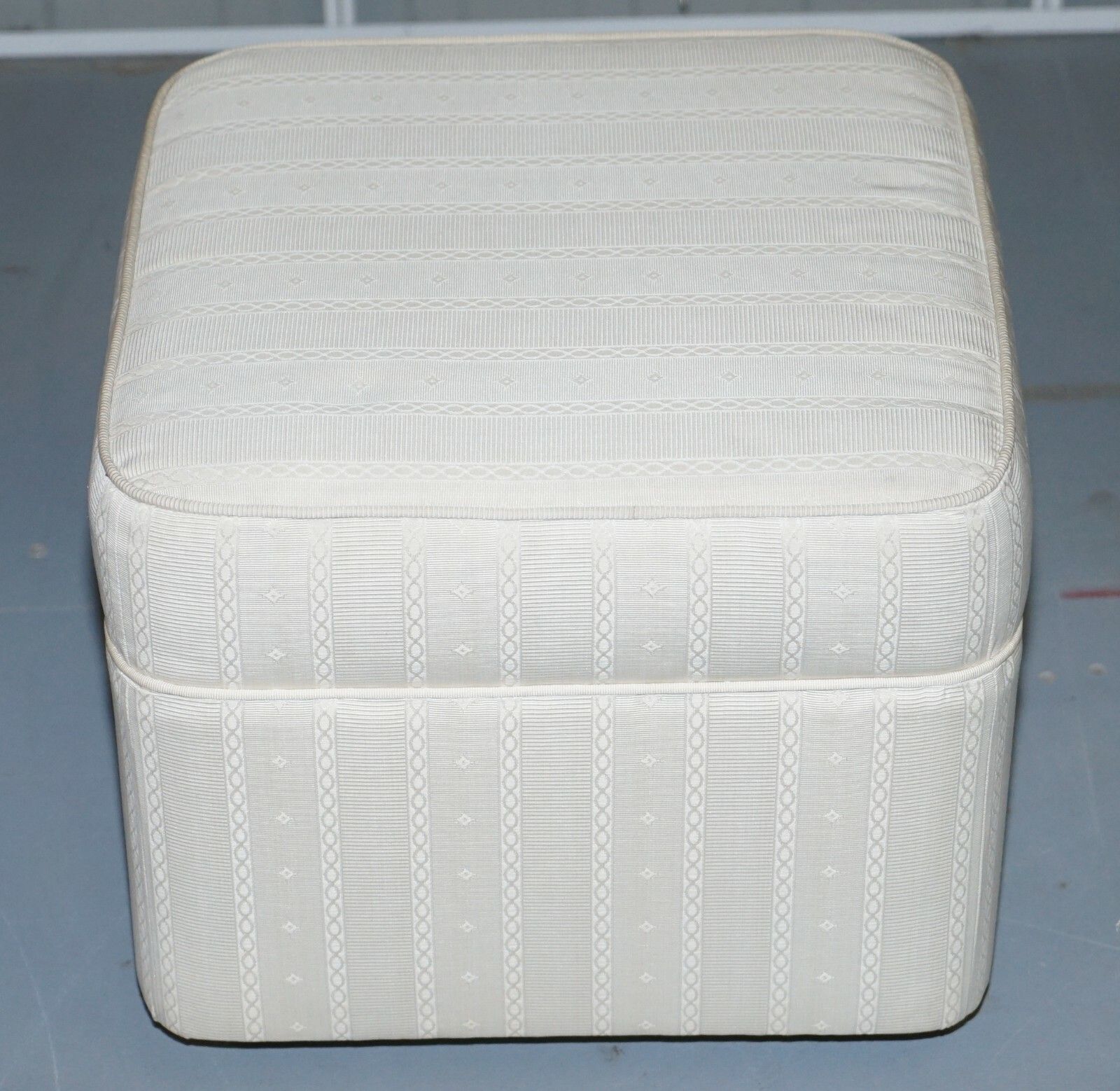 Part Large Suite Pair Of Vintage Mid Century Upholstered Footstools On Castors photo Furniture