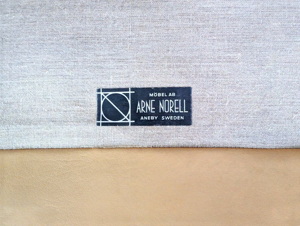 Original Midcentury Armchair Arne Norell Armchair Mexico Leather photo vintage
