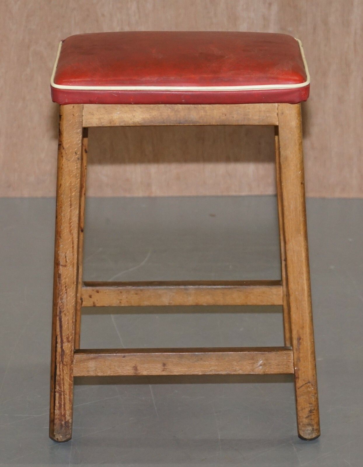 Furniture Suite Of Three Progressive Modern Industries Stamped Artist Art School Stools photo