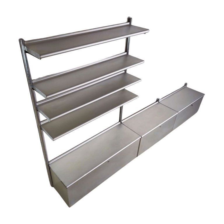Otto Zapf Shelving System Vitra Vieler Wingset Wall Shelf Aluminum photo vinterior