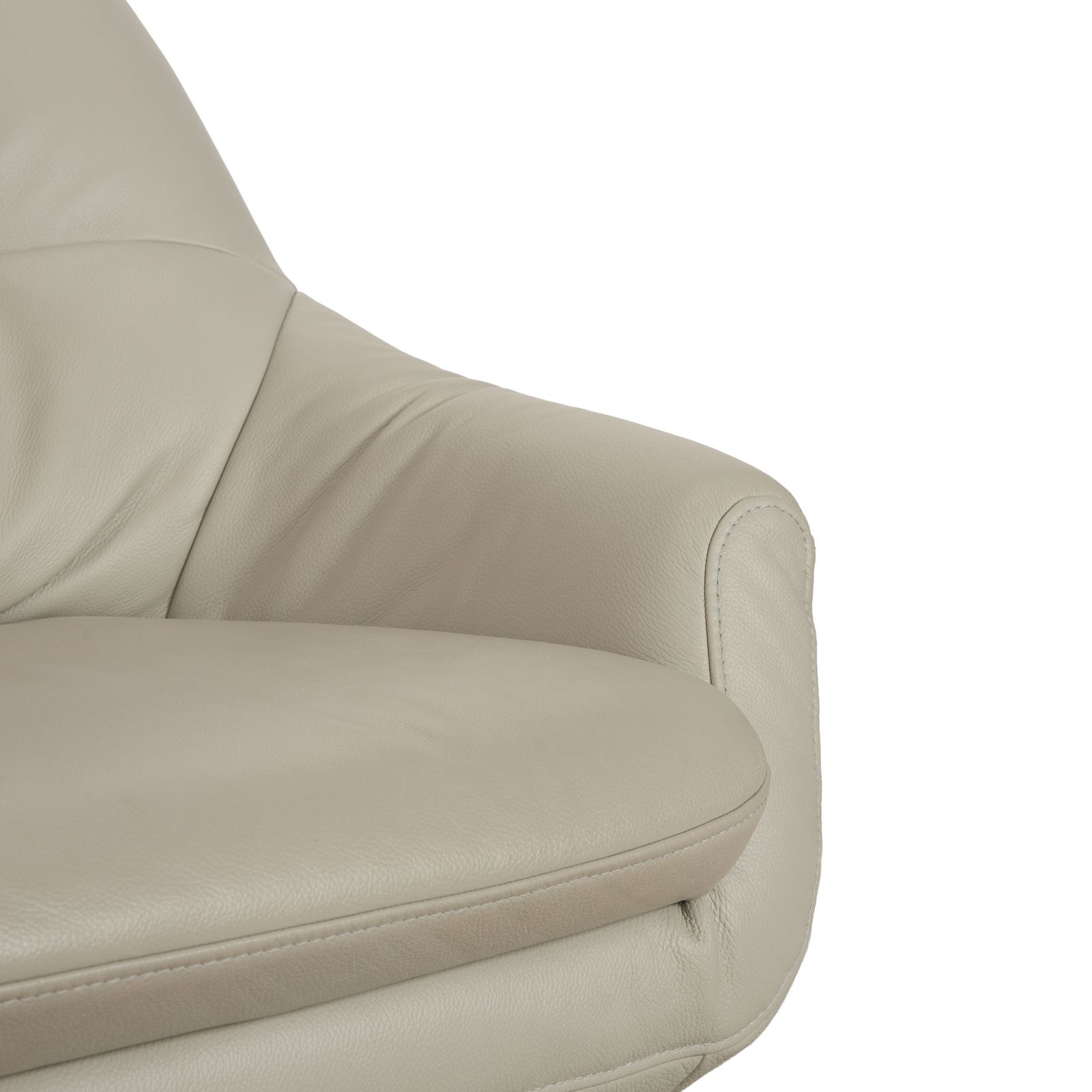 Canapé 3 places Joop! 007 en cuir gris beige crème photo Mobilier