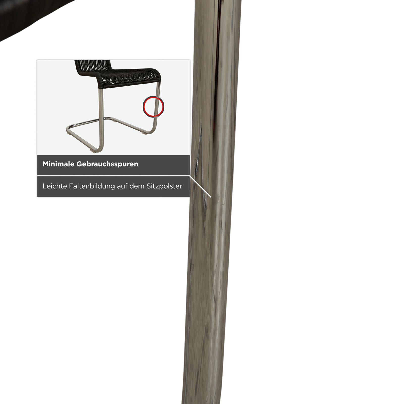 Lot de 6 chaises Tecta B20 en tresse gris foncé photo vinterior