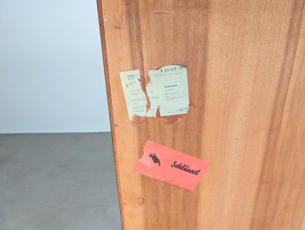 Original Midcentury Highboard Famöla Furniture Fama Walnut photo vintage