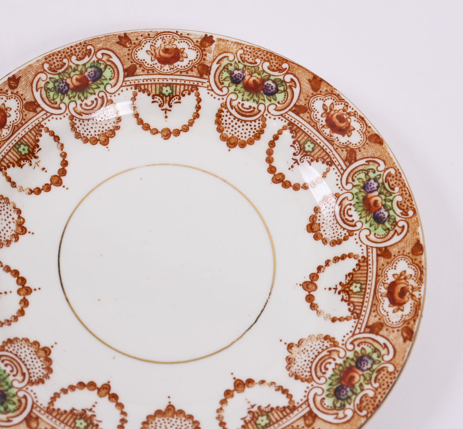 photo for sale Antique 21 Piece Doric China, Longton Stafford Porcelain Tea Set  Circa 1926 35