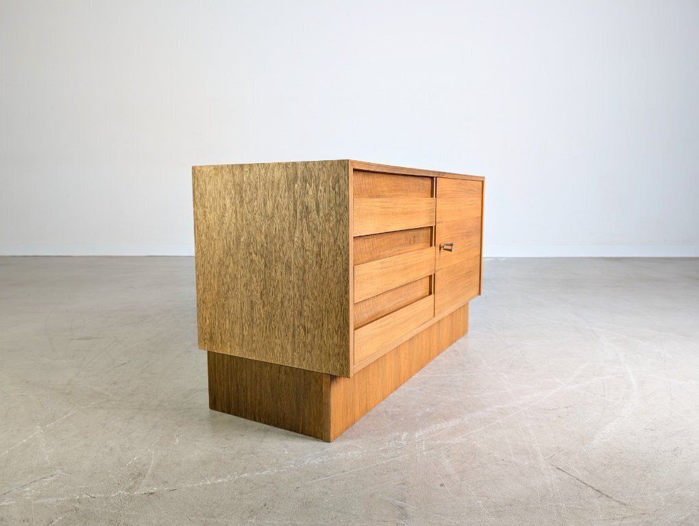Midcentury Sideboard Vintage Sideboard Walnut Chest Of Drawers 1970 photo Furniture