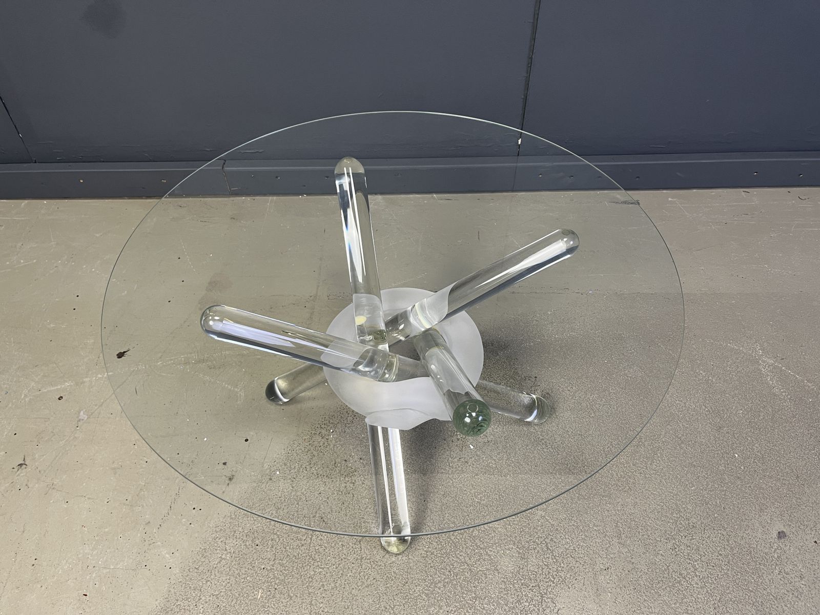 Murano Glass Arlequin Coffee Table By Maurice Barilone, 1980s photo 2500.0