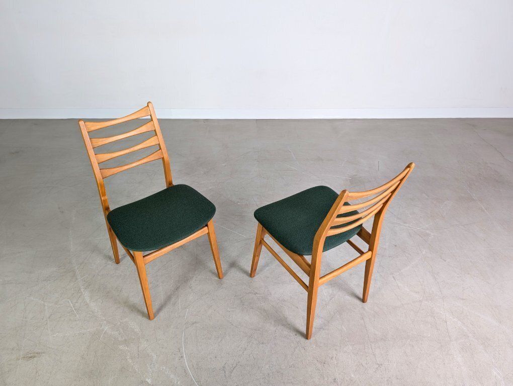 Set Of 2 Midcentury Chairs Vintage Beech 1960 Design Dining Chair photo buy