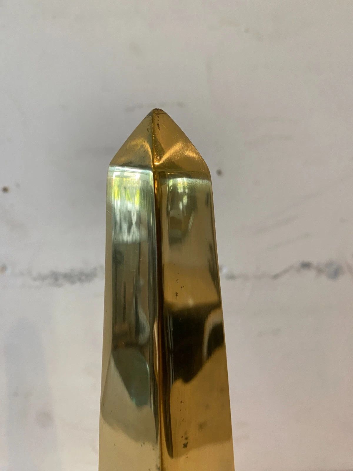 Polished And Polished Bronze Obelisk 20th Century photo 242.25
