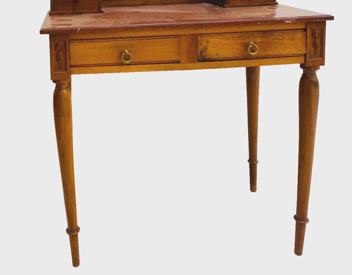 Louis XVI Style Walnut Dressing Table 20th Century photo 350.0