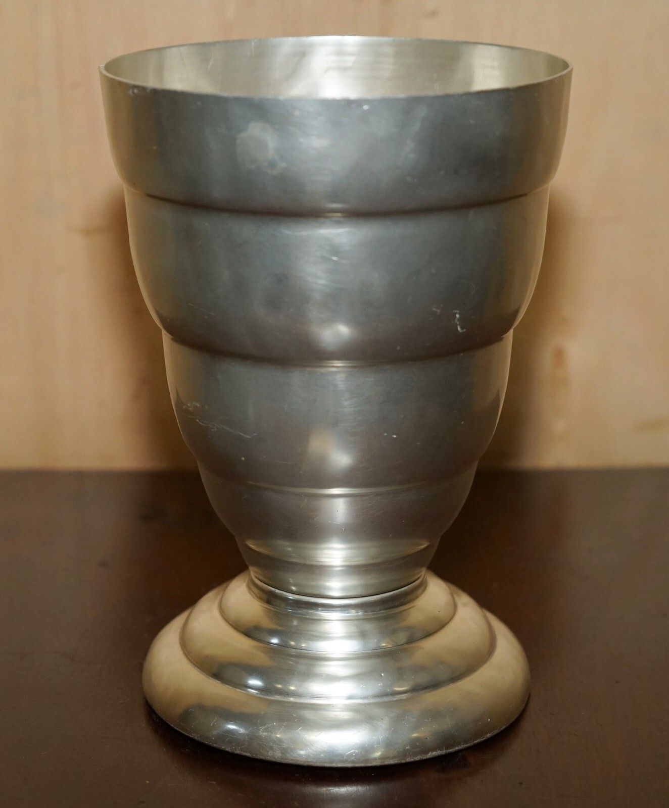 Home Decor Antique Art Deco Silver Plated Champagne Wine Or Ice Bucket Lovely Period Patina photo