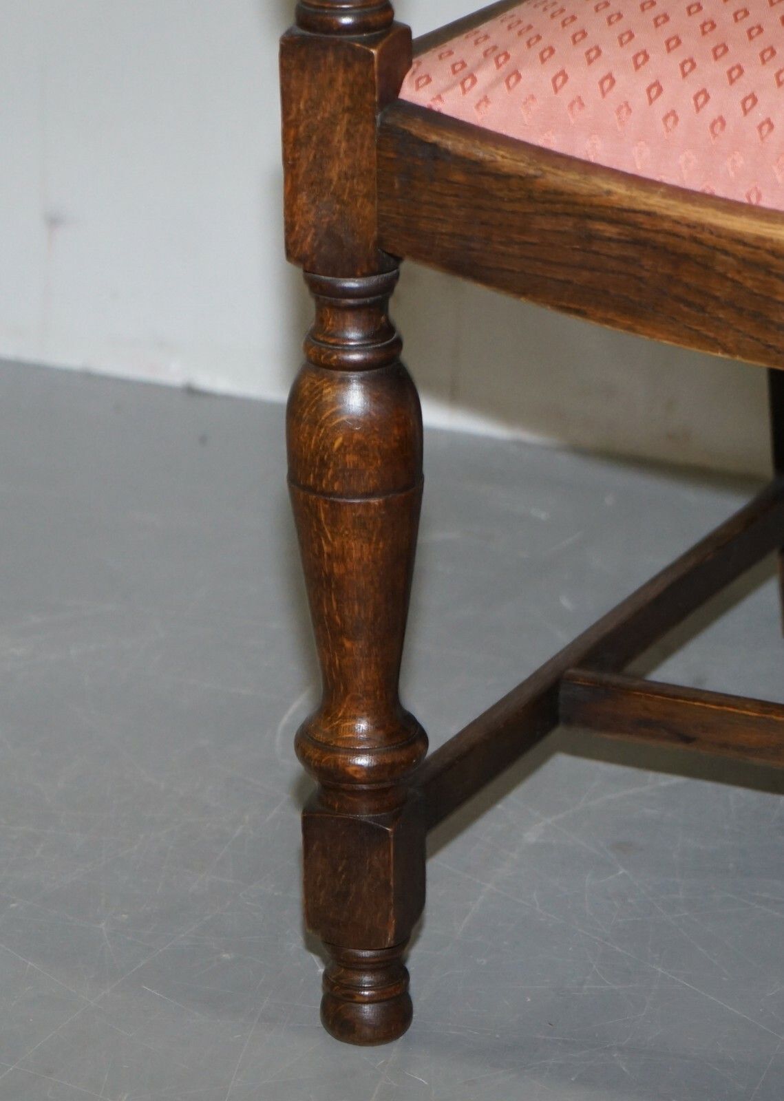photo for sale English Oak Circa 1940's Carver Occasional Armchair Lovely Timber Patina Mustsee