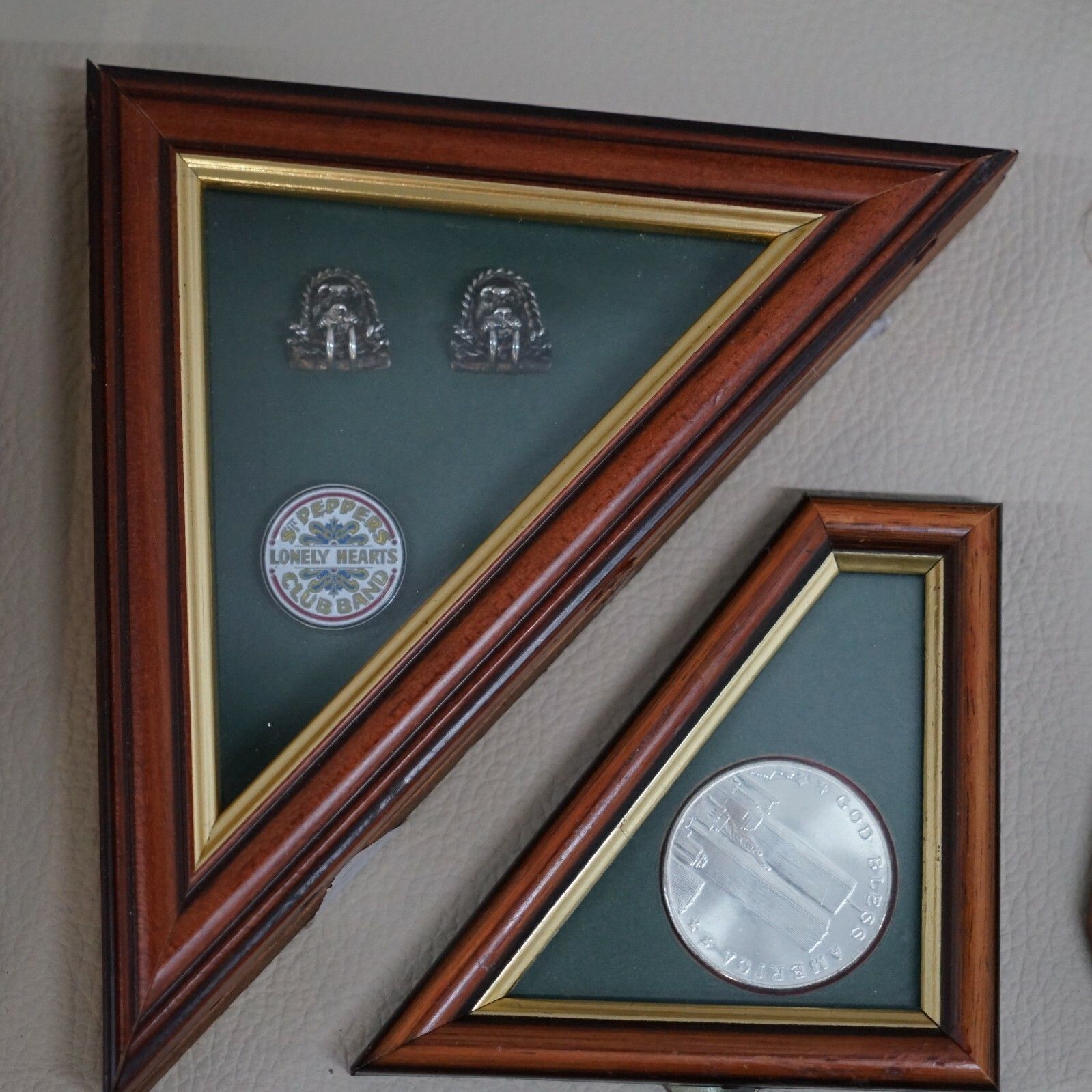 Job Lot Of American Folk Art Pictures Plaques Beatles Solid Silver Coin Beatles photo 300.0