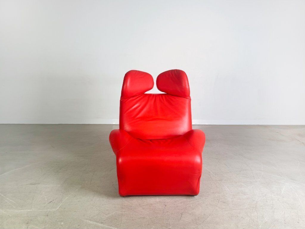 Original Cassina Wink Chair Armchair Toshiyuki Kita Leather Red Design photo furniture