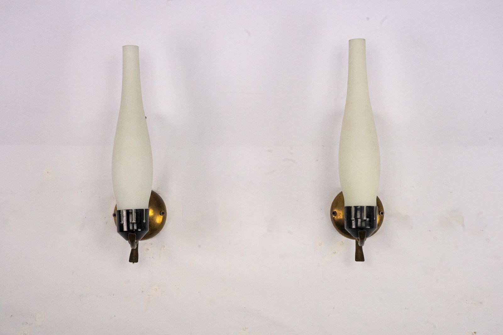 Pair Of Mid Century Sconces In Arredoluce Manner. Italy 1950s photo furniture
