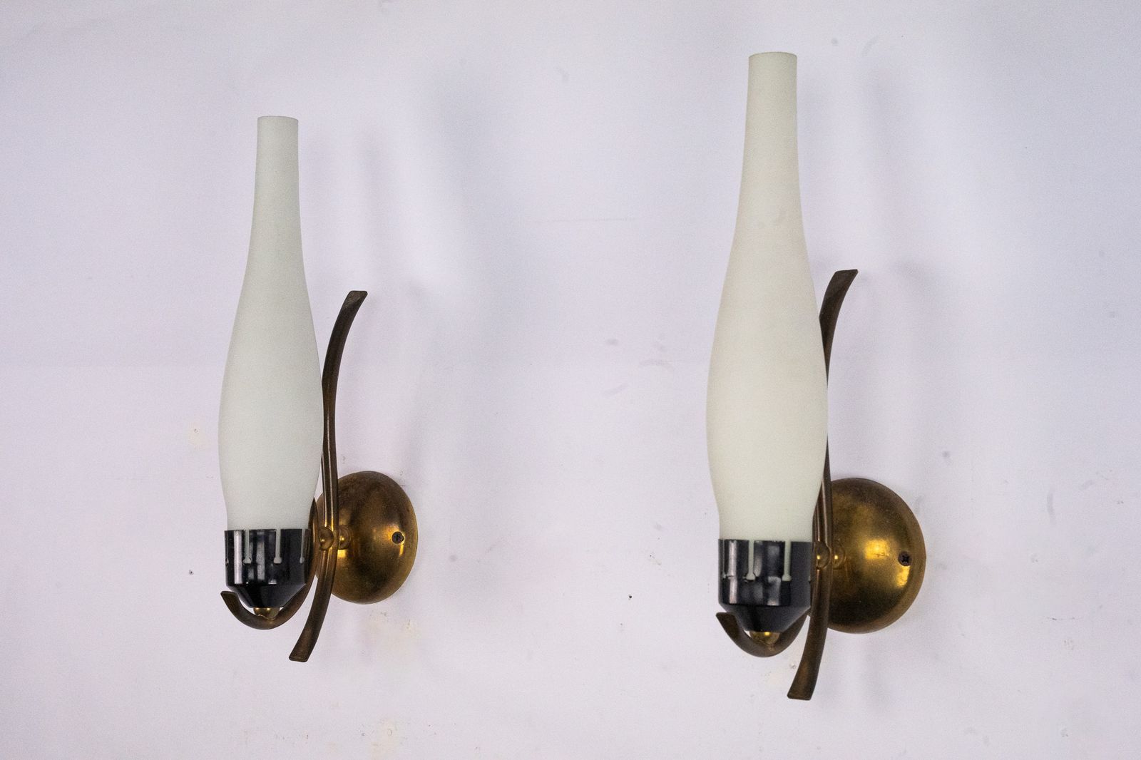 Pair Of Mid Century Sconces In Arredoluce Manner. Italy 1950s photo buy
