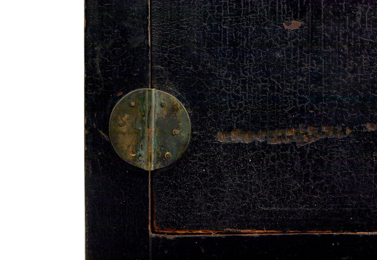 Pair Of 19th Century Black Lacquered Chinese Compound Cabinets photo 9350.0