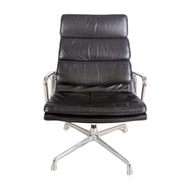 Original Ea 216 Armchair Herman Miller Charles Ray Eames Soft Pad