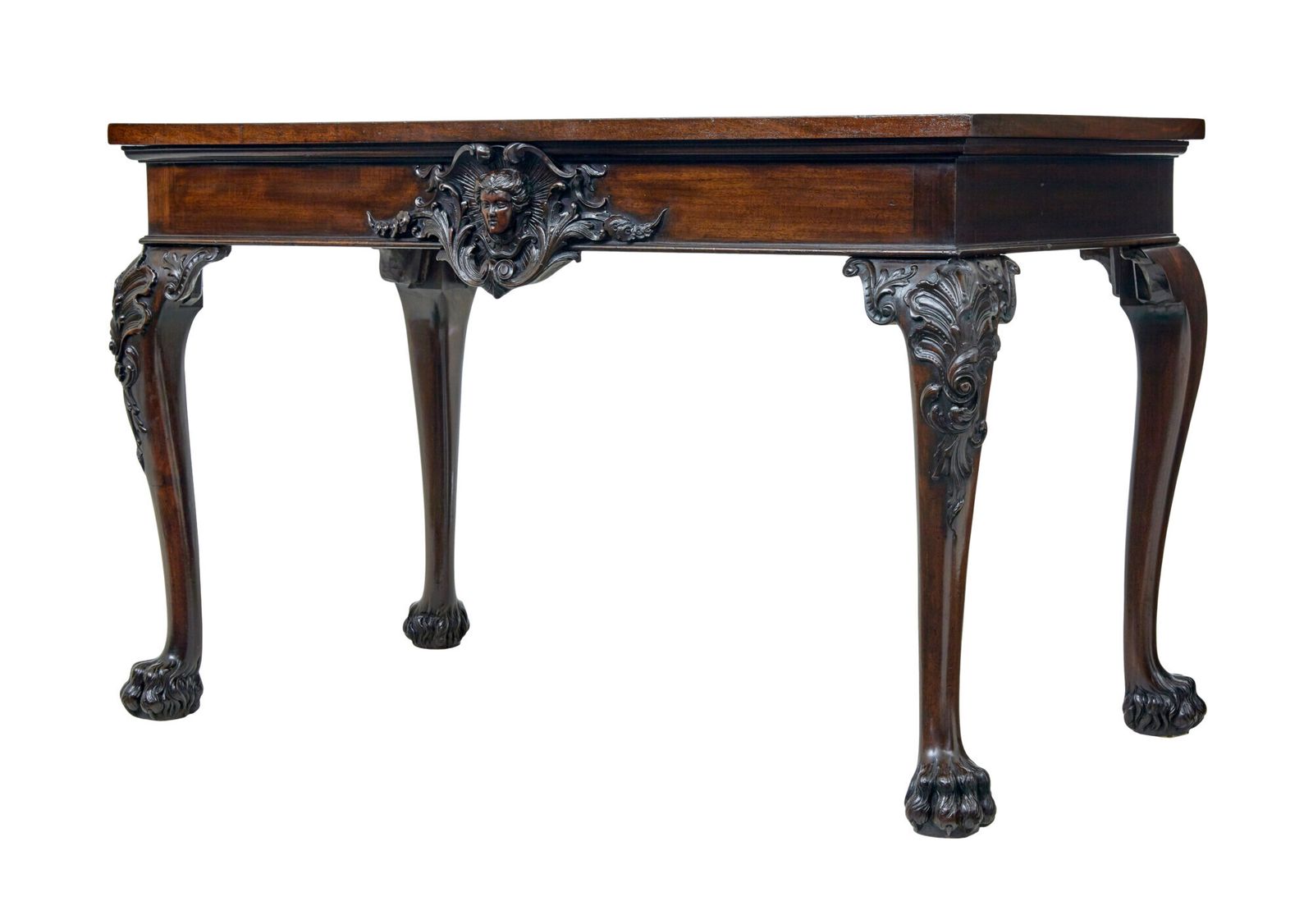 19th Century English Hand Carved Serving Table photo furniture