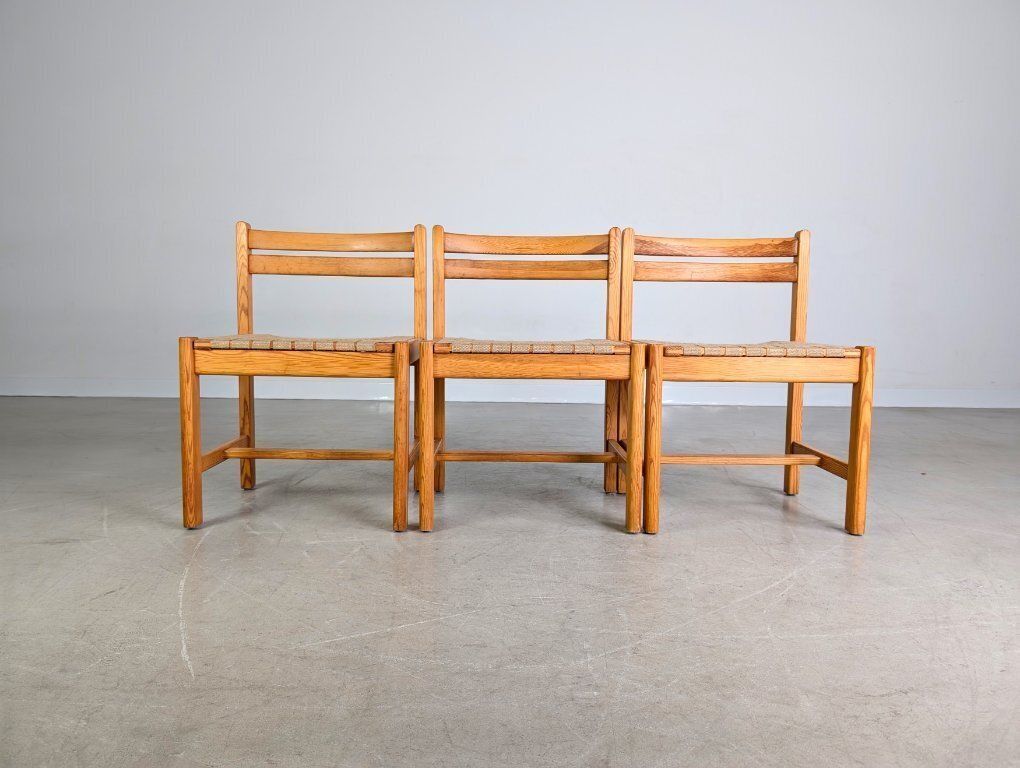 Set Of 3 Asserbo Chairs Borge Morgensen Roland Wilhelmsson photo for sale