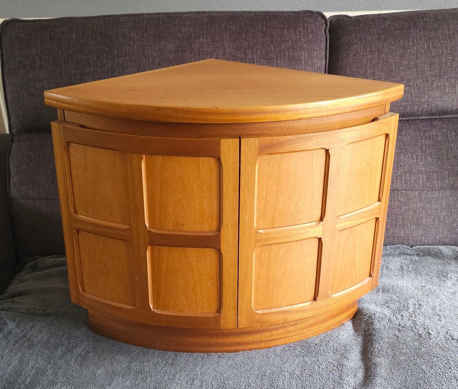 Teak Corner Cabinet By Nathan | Mid Century Modern Furniture