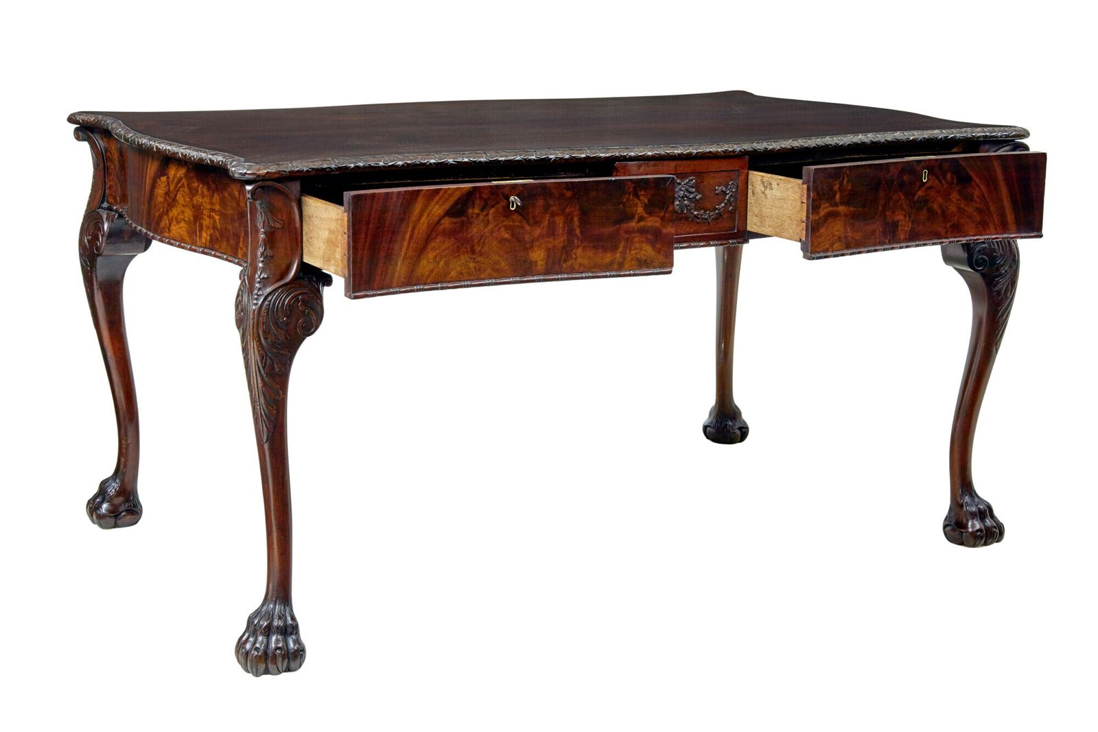 photo buy Mid 19th Century English Partners Desk In The Chippendale Taste