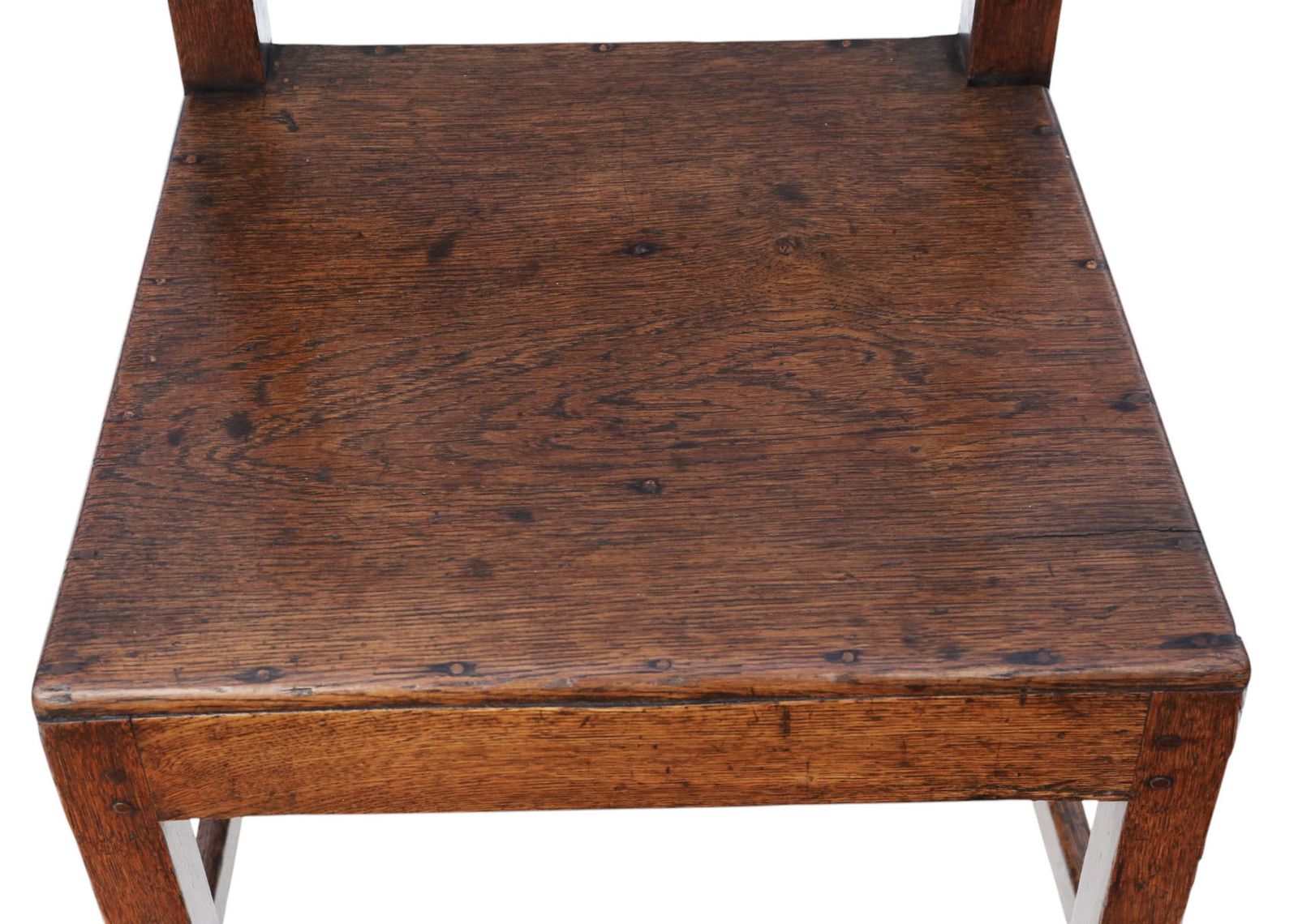 Antique 19th Century Pair Of Oak Chairs – Fine Quality Hall, Studio, Kitchen, Dining Or Bedroom Seating photo vinterior